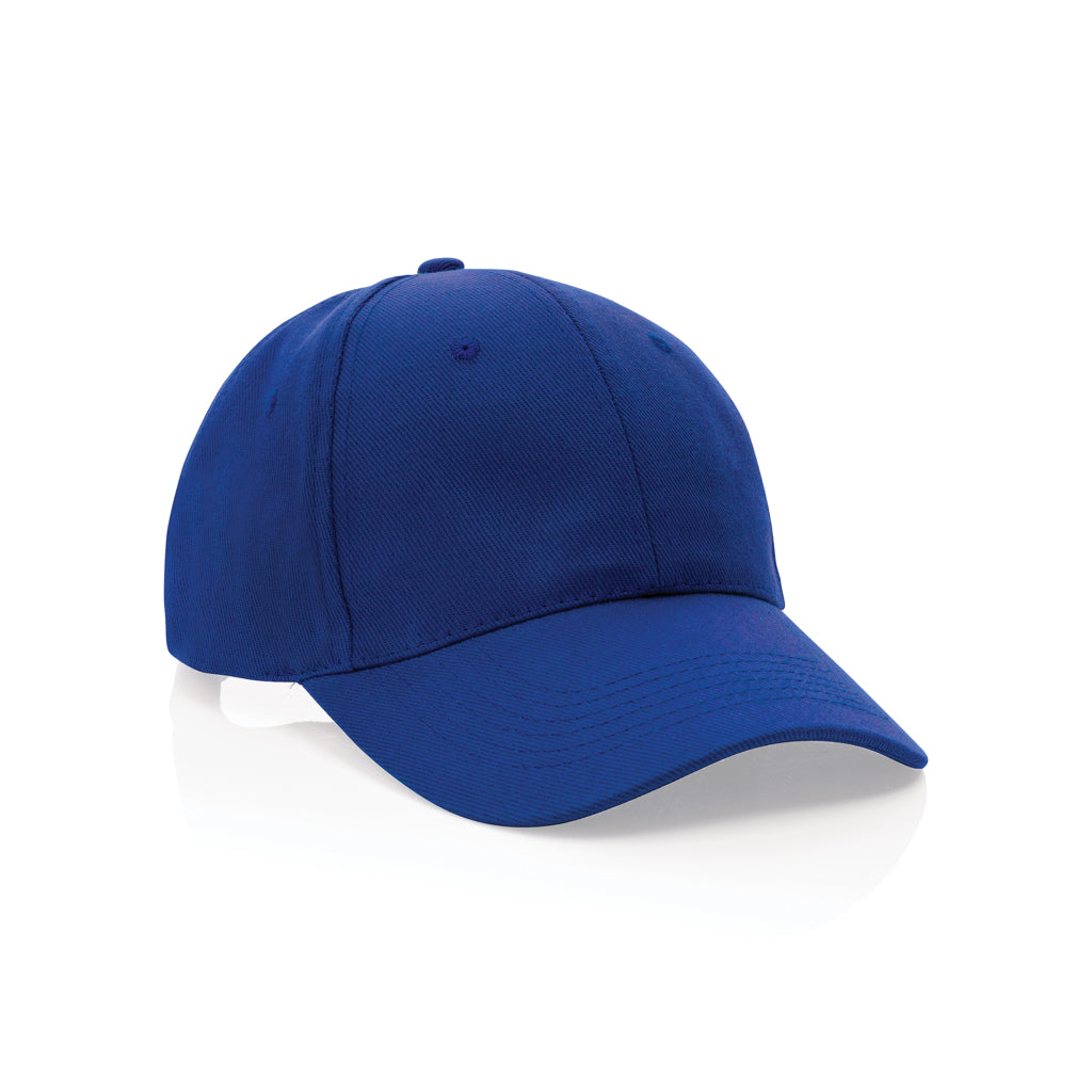 Impact 6 Panel Kappe aus 280gr rCotton mit AWARE™ Tracer – blau
