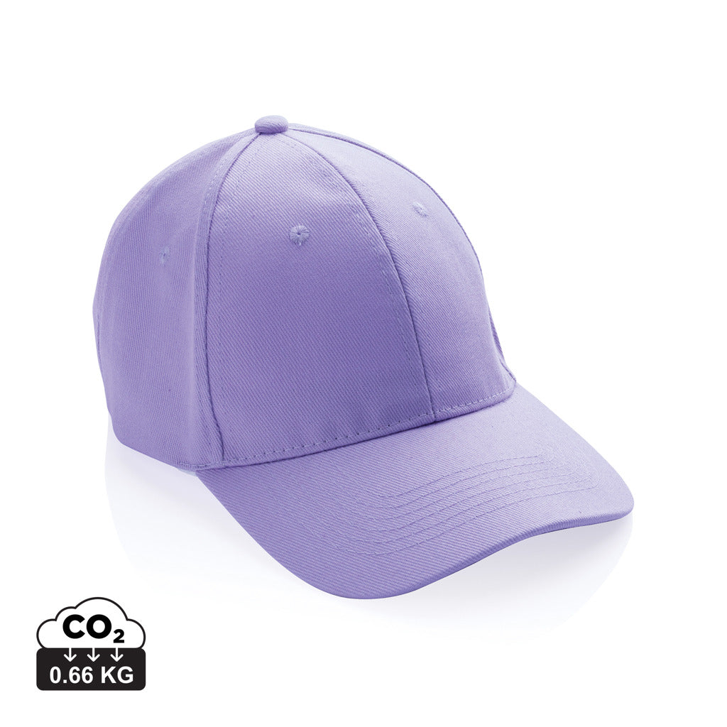 Impact 6 Panel Kappe aus 280gr rCotton mit AWARE™ Tracer – lavender