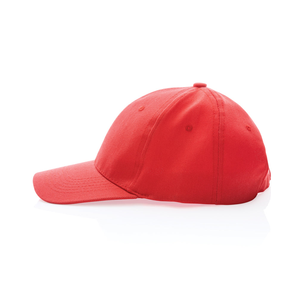 Impact 6 Panel Kappe aus 280gr rCotton mit AWARE™ Tracer – luscious red