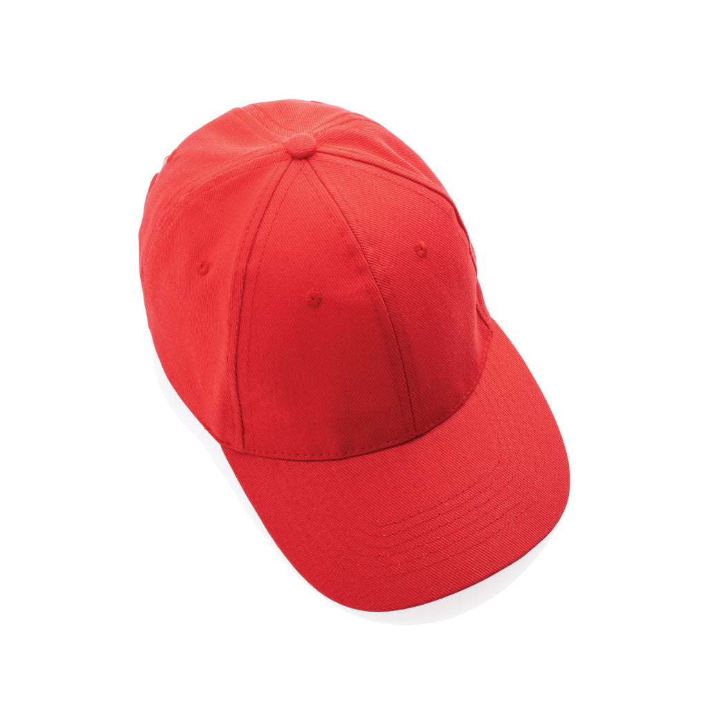 Impact 6 Panel Kappe aus 280gr rCotton mit AWARE™ Tracer – luscious red