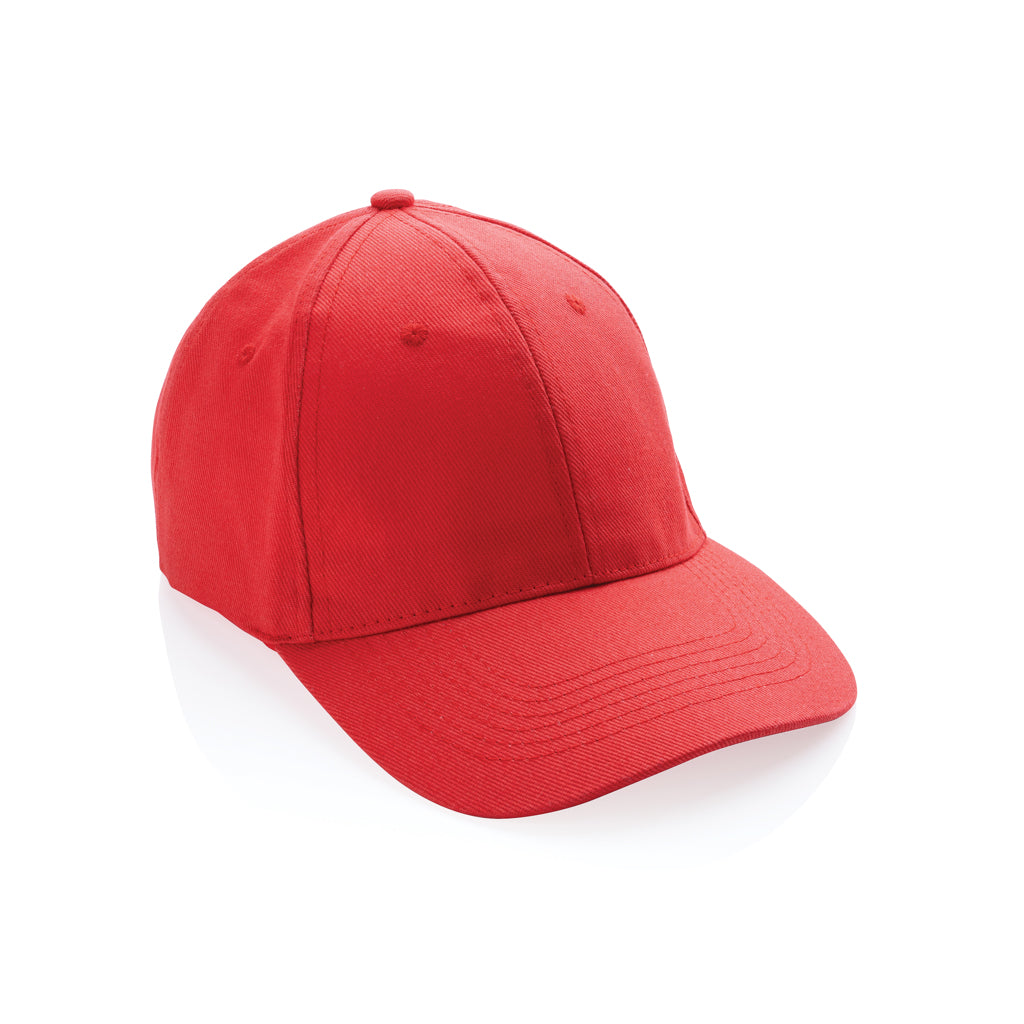 Impact 6 Panel Kappe aus 280gr rCotton mit AWARE™ Tracer – luscious red