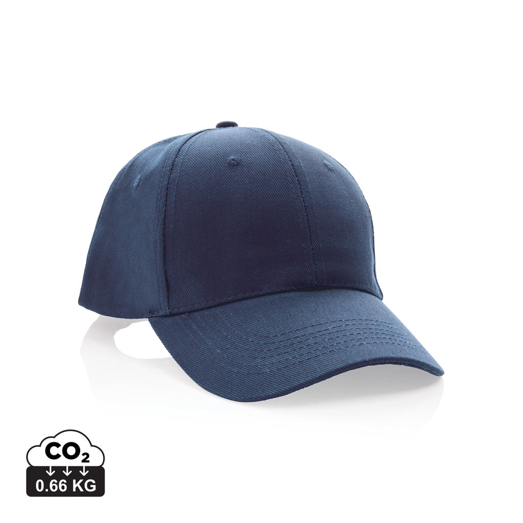 Impact 6 Panel Kappe aus 280gr rCotton mit AWARE™ Tracer – navy blau