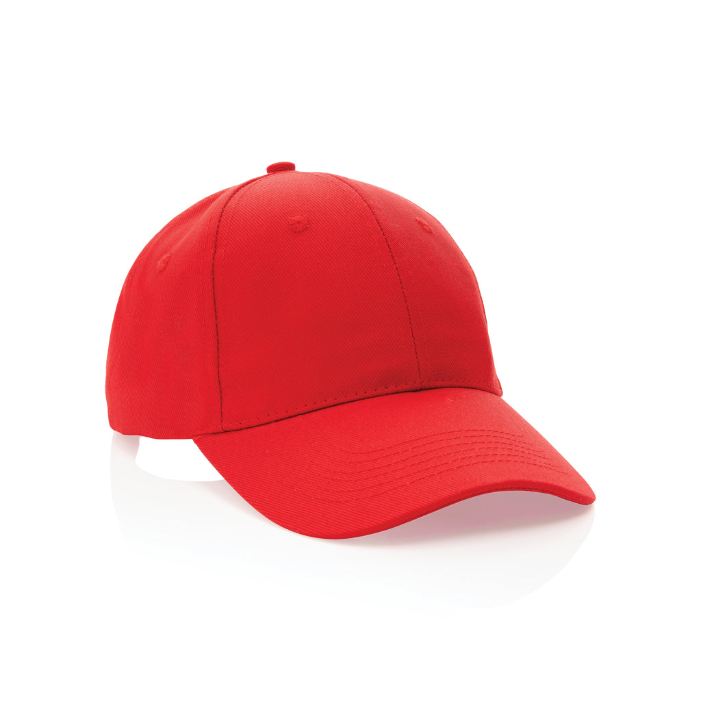 Impact 6 Panel Kappe aus 280gr rCotton mit AWARE™ Tracer – rot