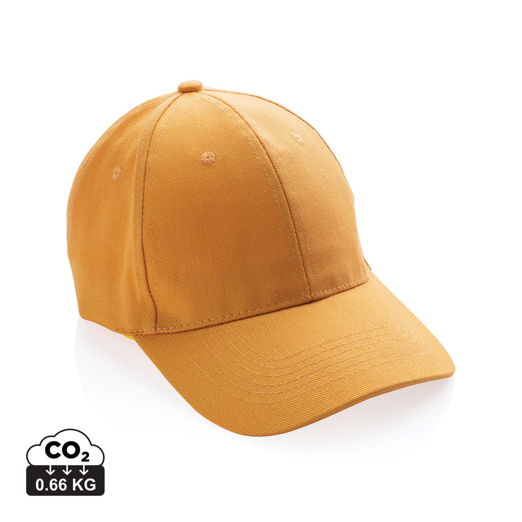 Impact 6 Panel Kappe aus 280gr rCotton mit AWARE™ Tracer – sundial orange