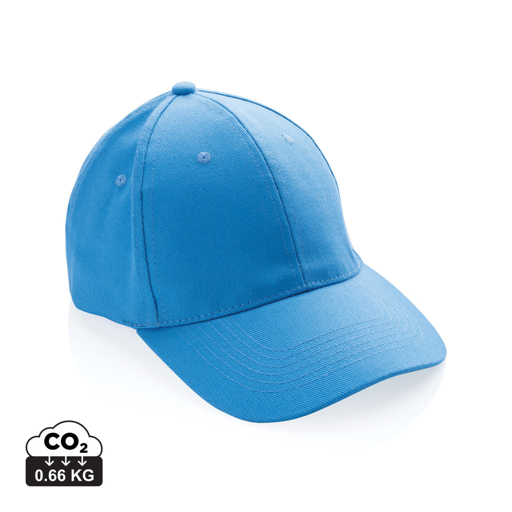 Impact 6 Panel Kappe aus 280gr rCotton mit AWARE™ Tracer – tranquil blue