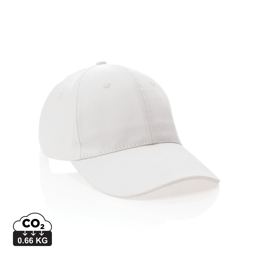 Impact 6 Panel Kappe aus 280gr rCotton mit AWARE™ Tracer – weiß