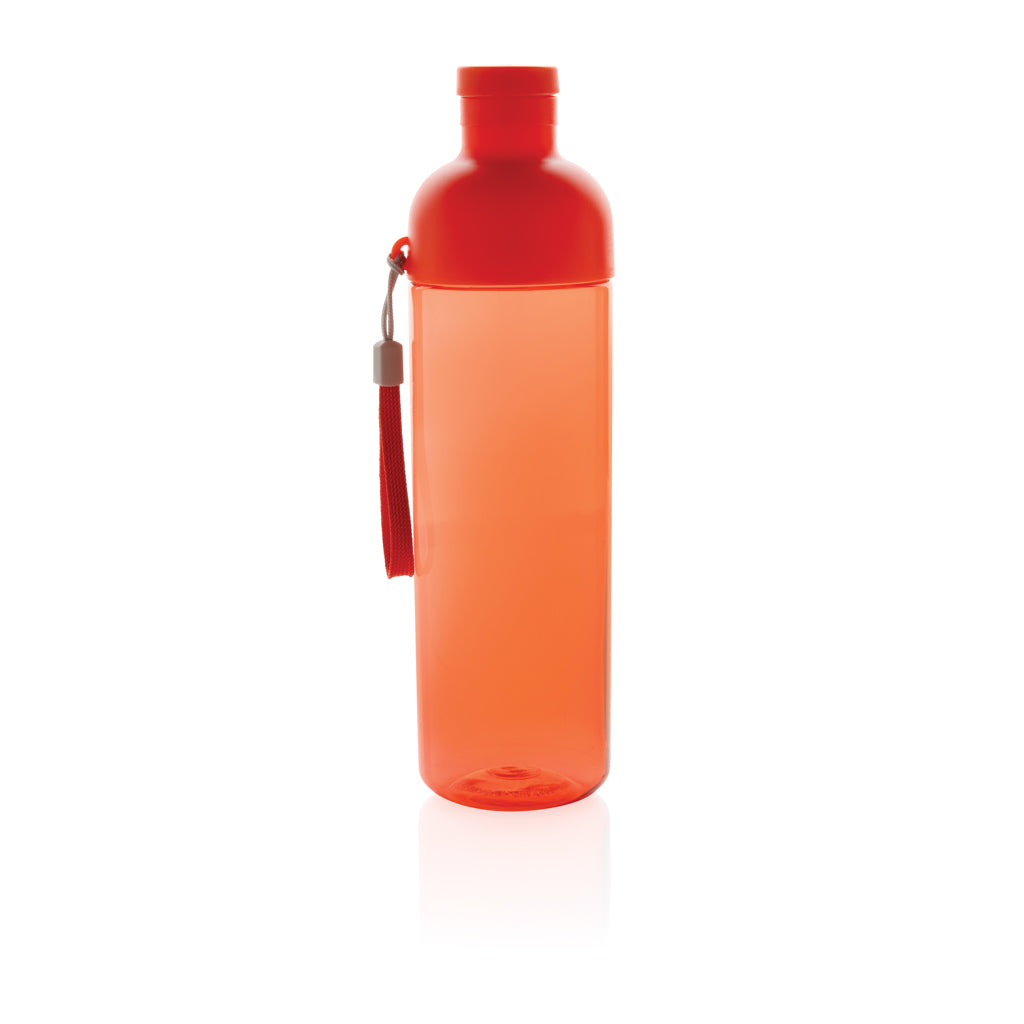 Impact auslaufsichere Wasserflasche aus RCS recyc. PET 600ml – rot