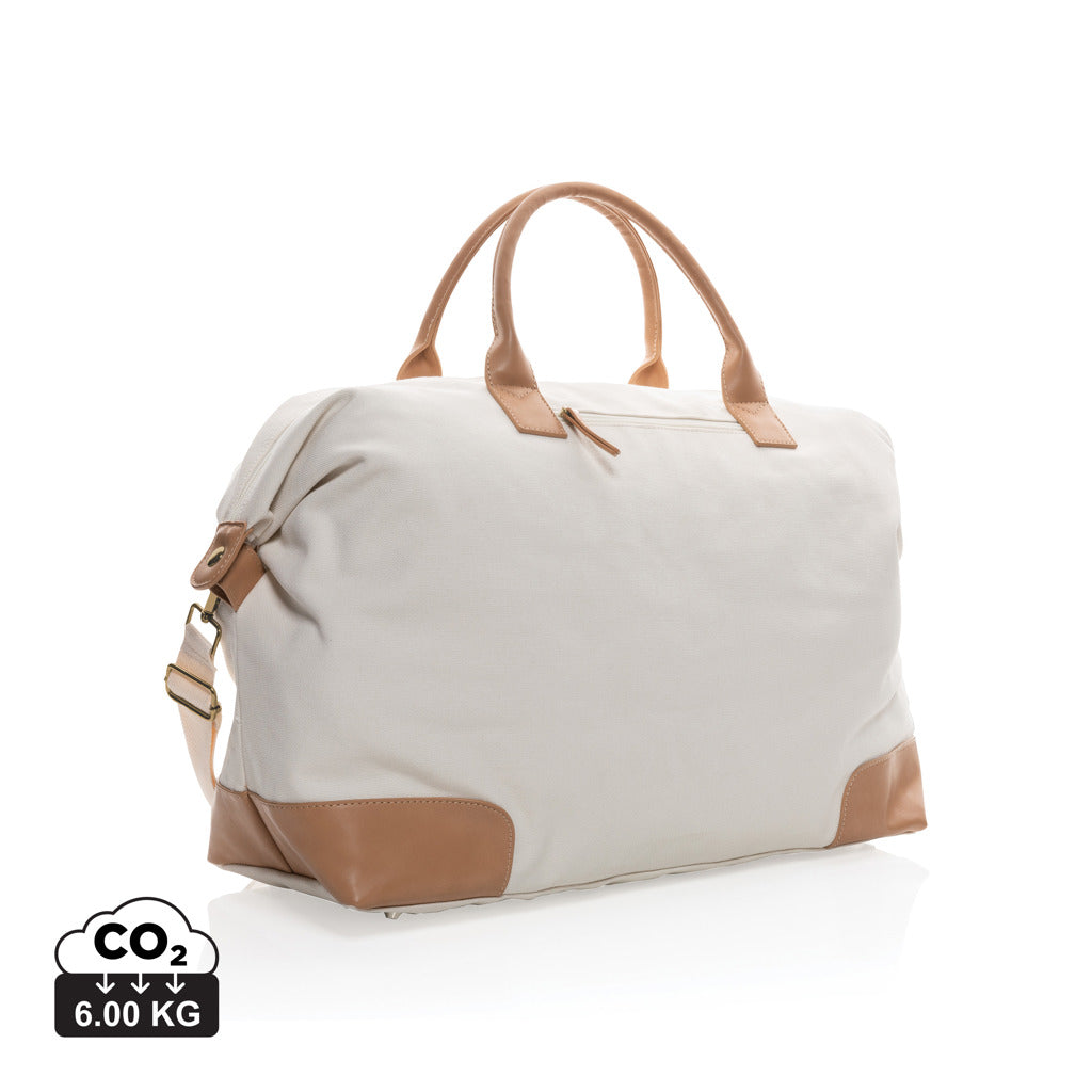 Impact AWARE™ 16 oz. rCanvas große Wochenendtasche – off white