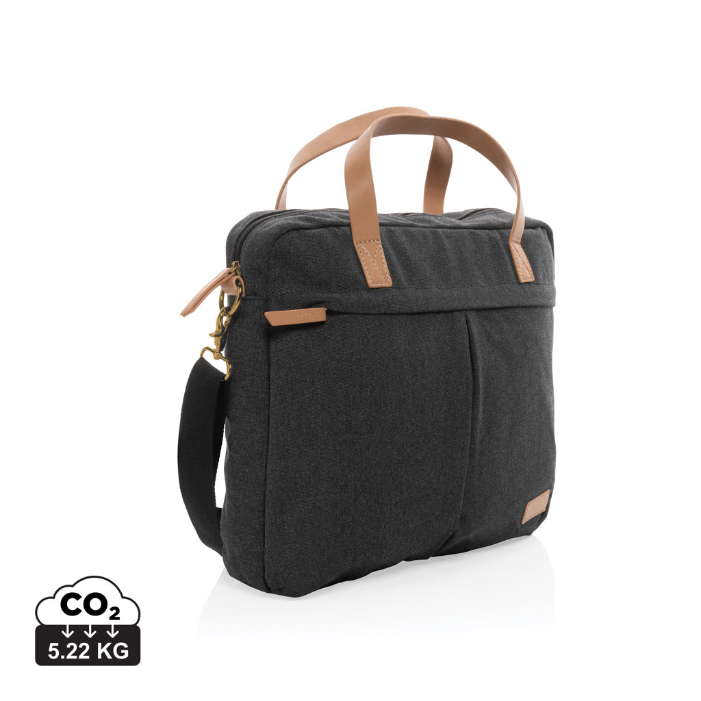 Impact AWARE™ 16 oz. rCanvas Laptop-Tasche – schwarz