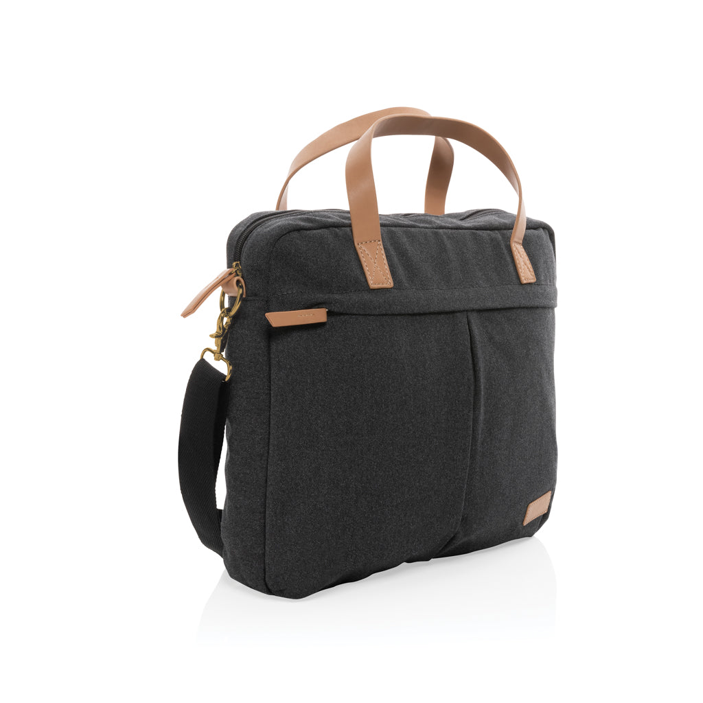 Impact AWARE™ 16 oz. rCanvas Laptop-Tasche – schwarz