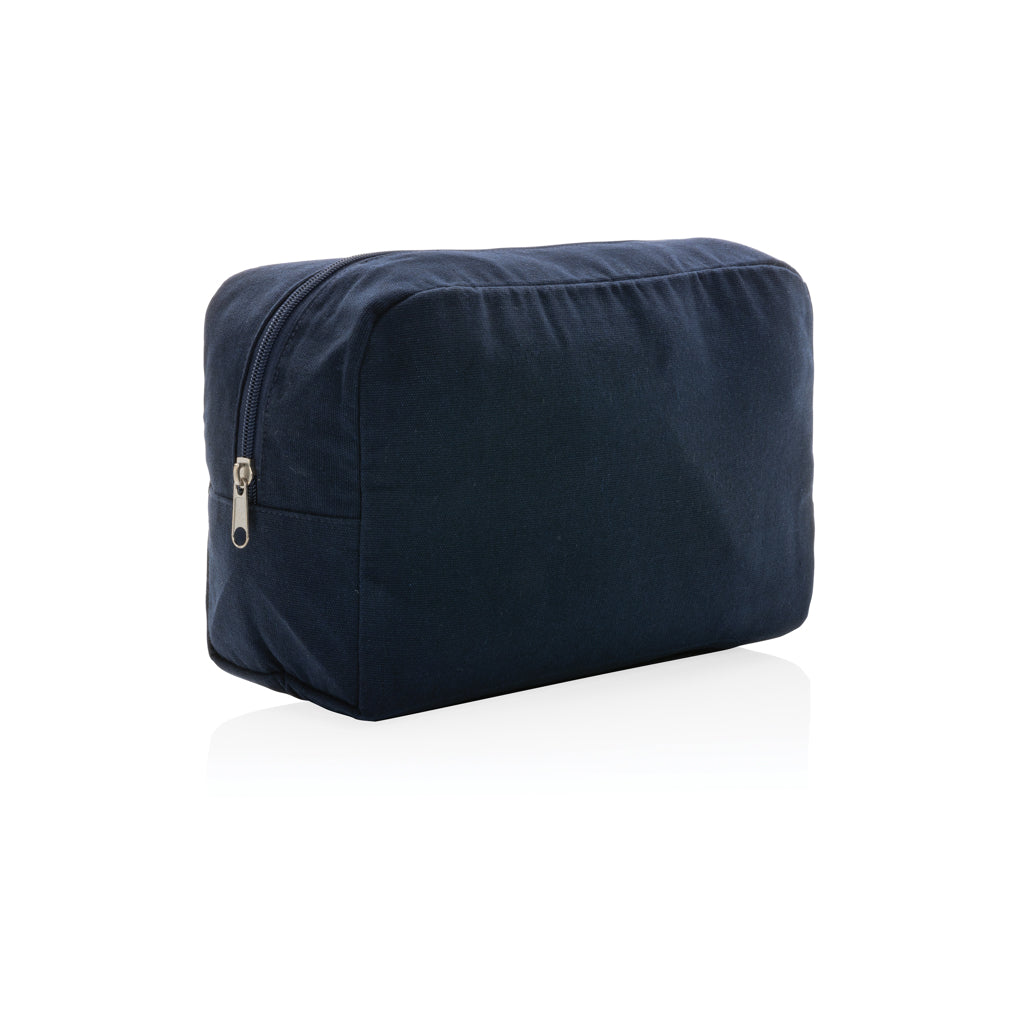 Impact Aware™ 285g/m² Kosmetiktasche aus ungefärbtem Canvas – navy blau