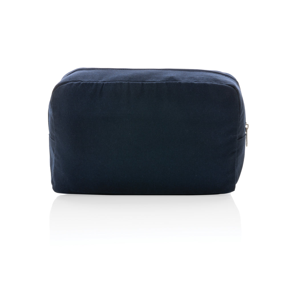 Impact Aware™ 285g/m² Kosmetiktasche aus ungefärbtem Canvas – navy blau
