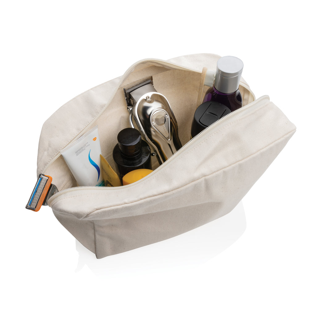Impact Aware™ 285g/m² Kosmetiktasche aus ungefärbtem Canvas – off white