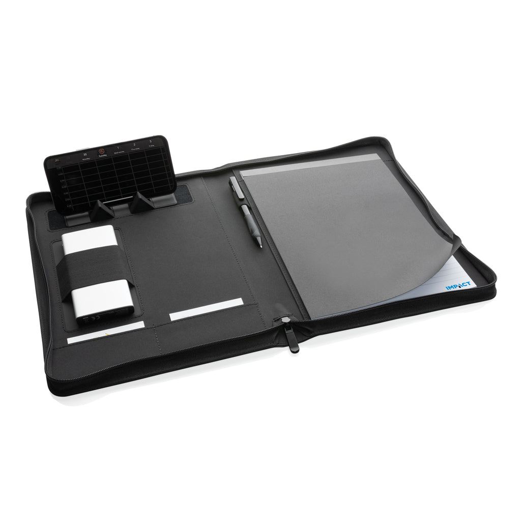 Impact Aware™ Deluxe 300D Tech Portfolio mit Reißverschluss – schwarz