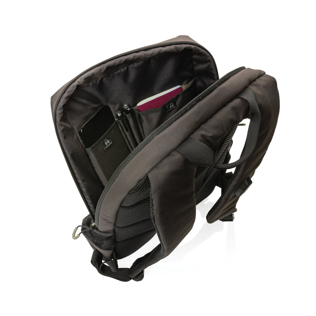 Impact AWARE™ Lima 15.6" RFID Laptop-Rucksack – schwarz