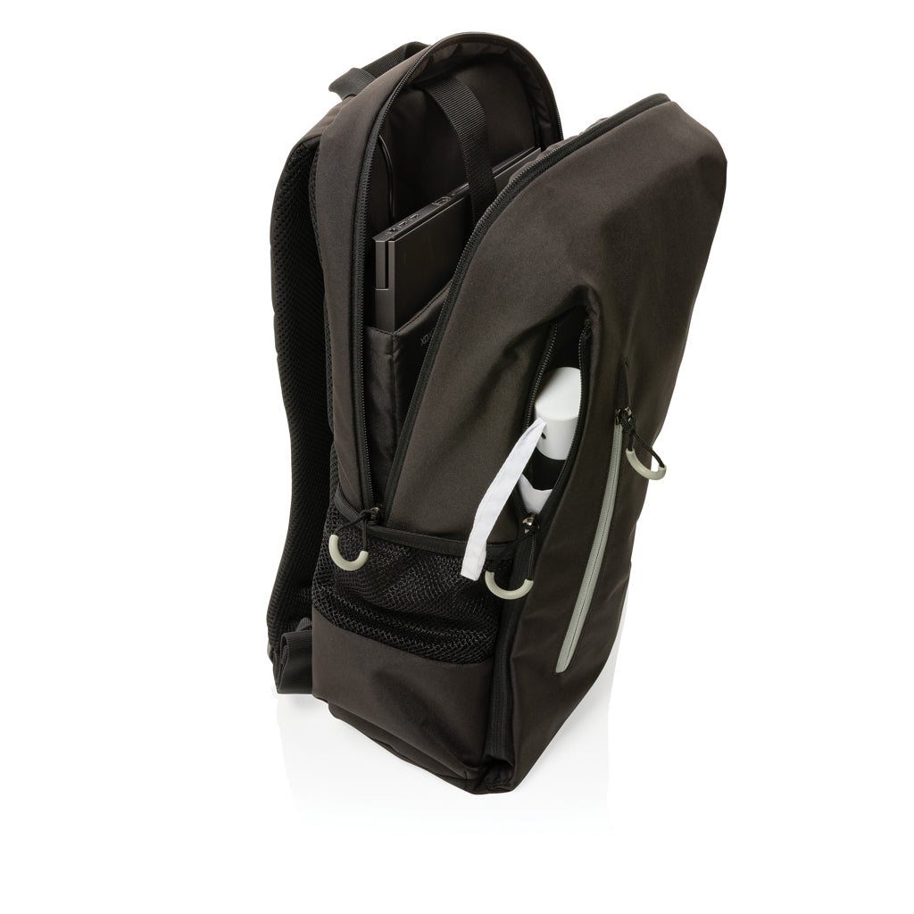 Impact AWARE™ Lima 15.6" RFID Laptop-Rucksack – schwarz