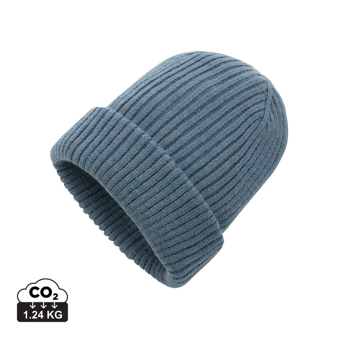 Impact AWARE™ Polylana® doppelt gestrickte Mütze mit Logo bedrucken