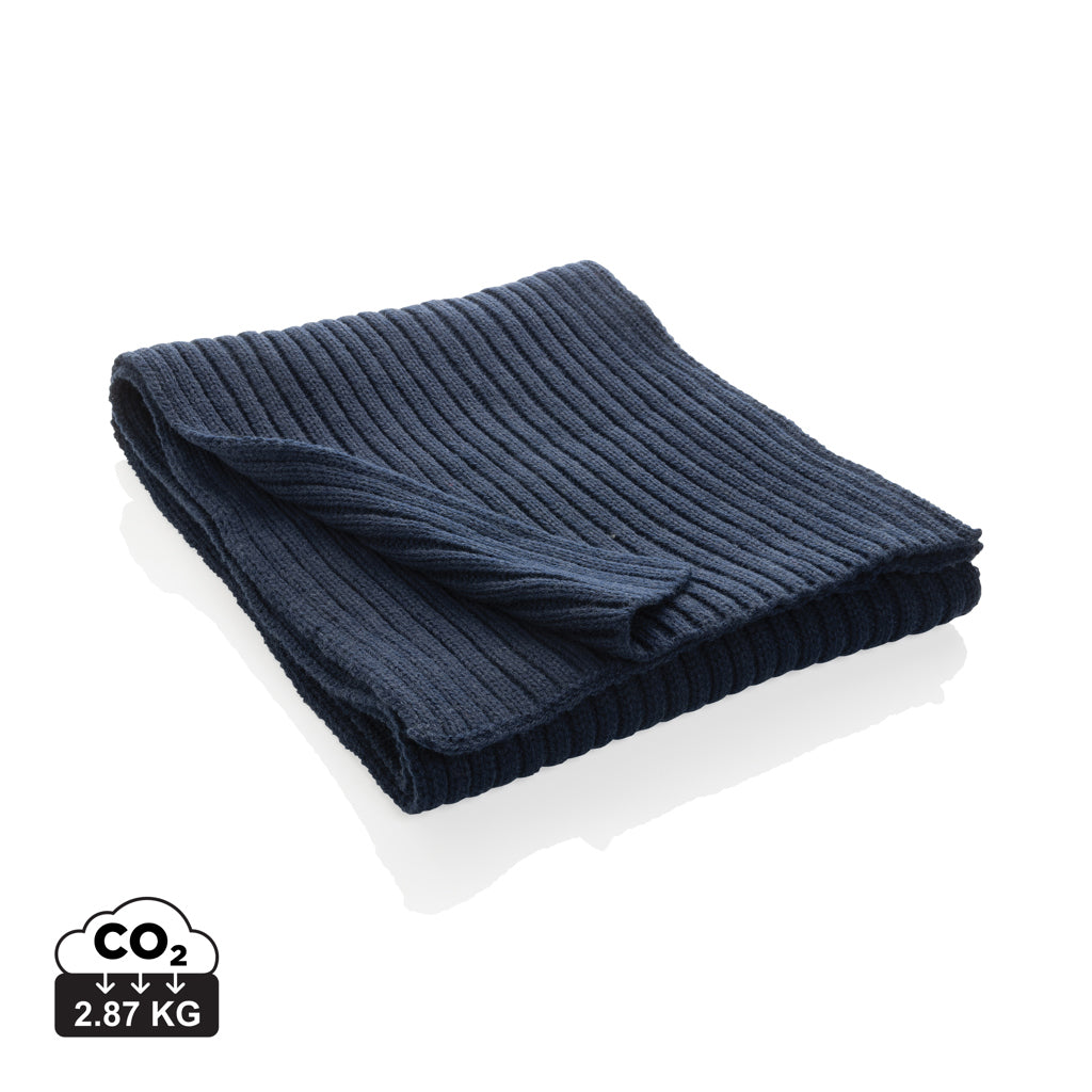 Impact AWARE™ Polylana® Strickschal 180x25cm – navy blau