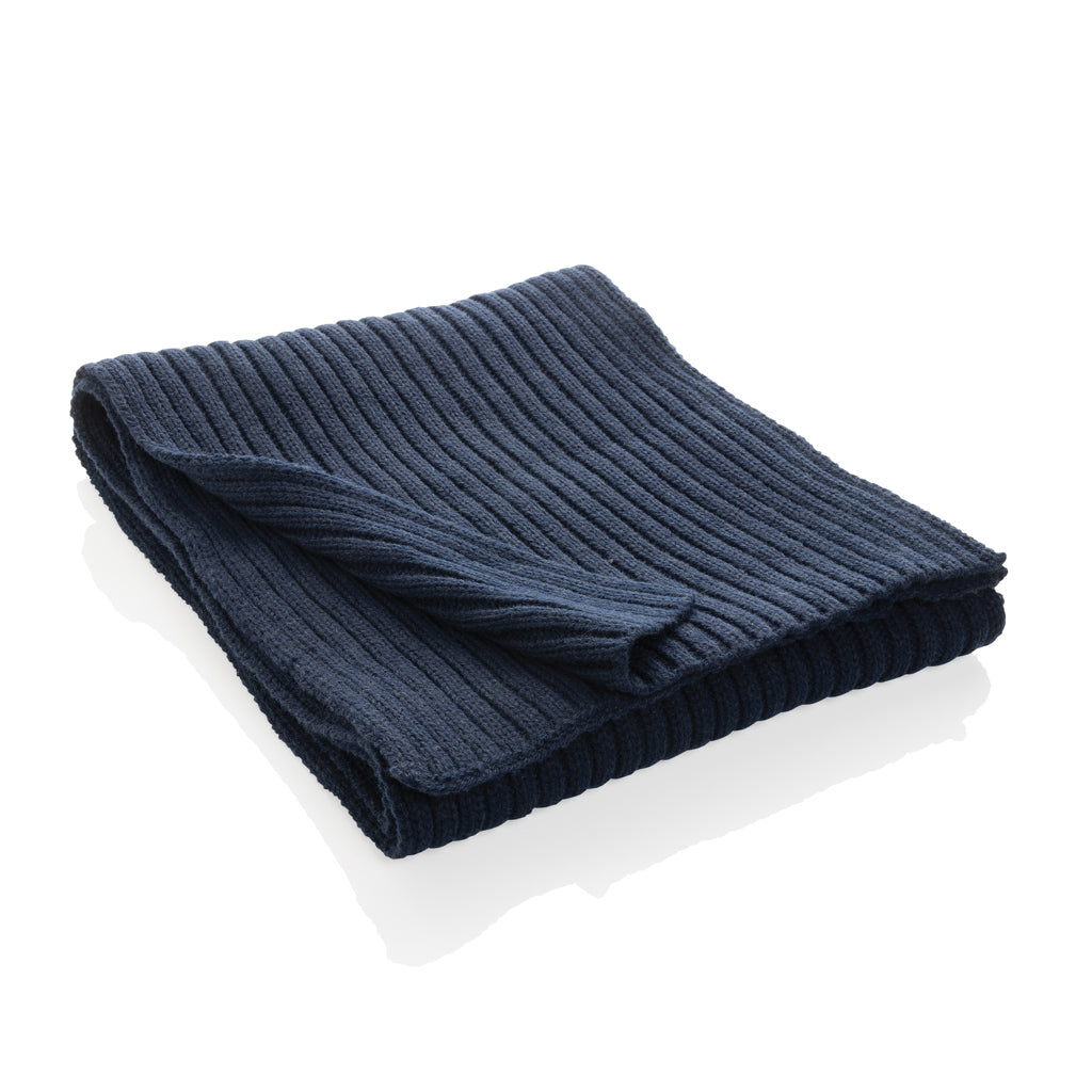 Impact AWARE™ Polylana® Strickschal 180x25cm – navy blau