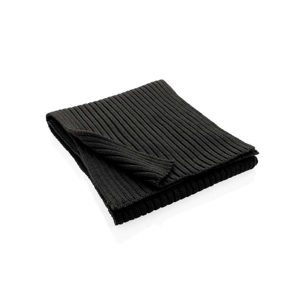Impact AWARE™ Polylana® Strickschal 180x25cm – schwarz