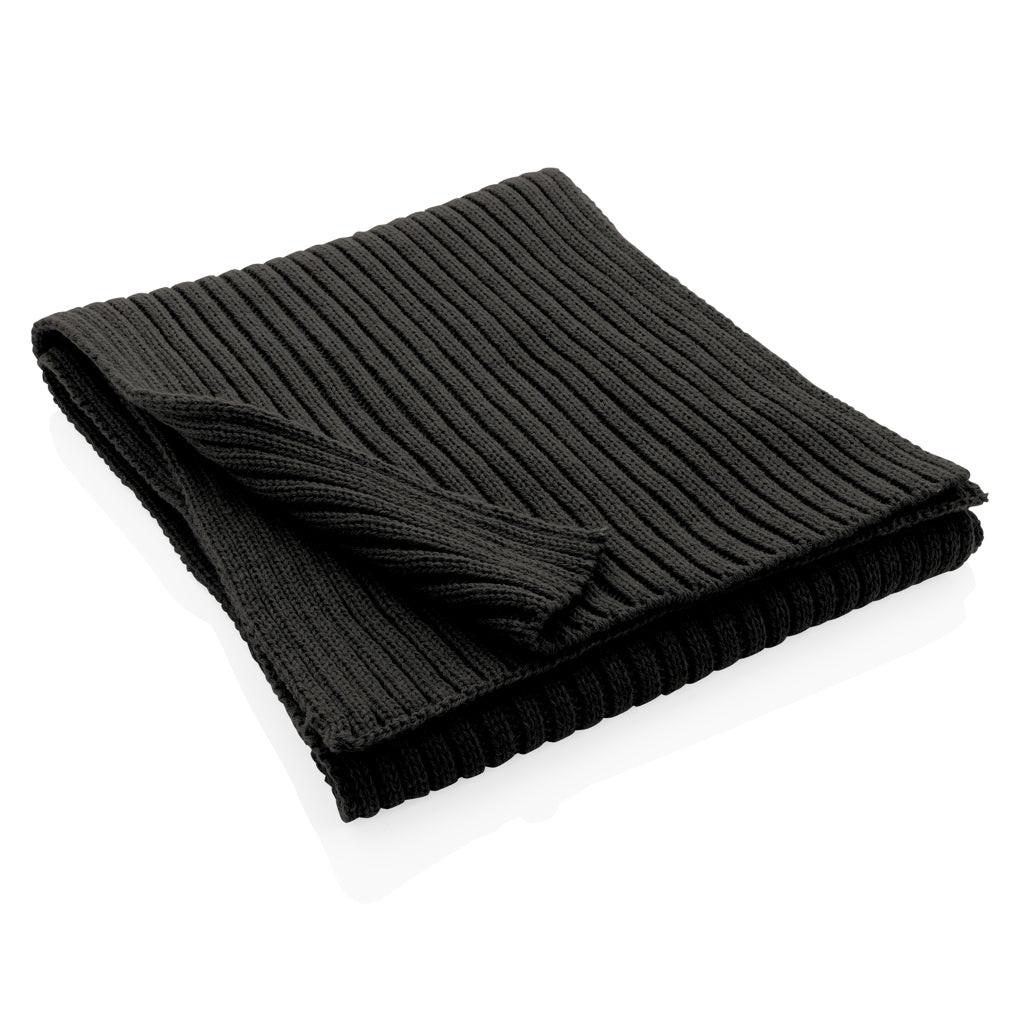Impact AWARE™ Polylana® Strickschal 180x25cm – schwarz