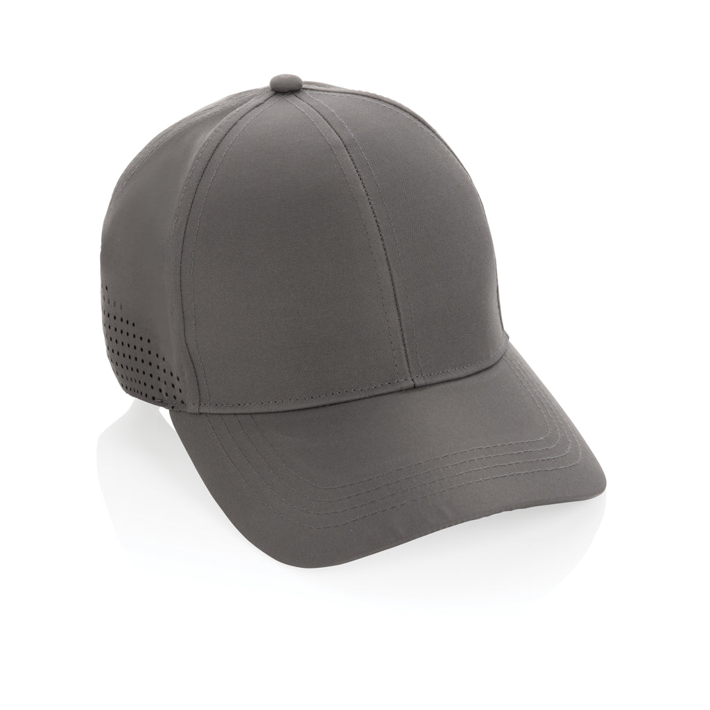 Impact AWARE™ rPET 6-Panel-Sportkappe – grau