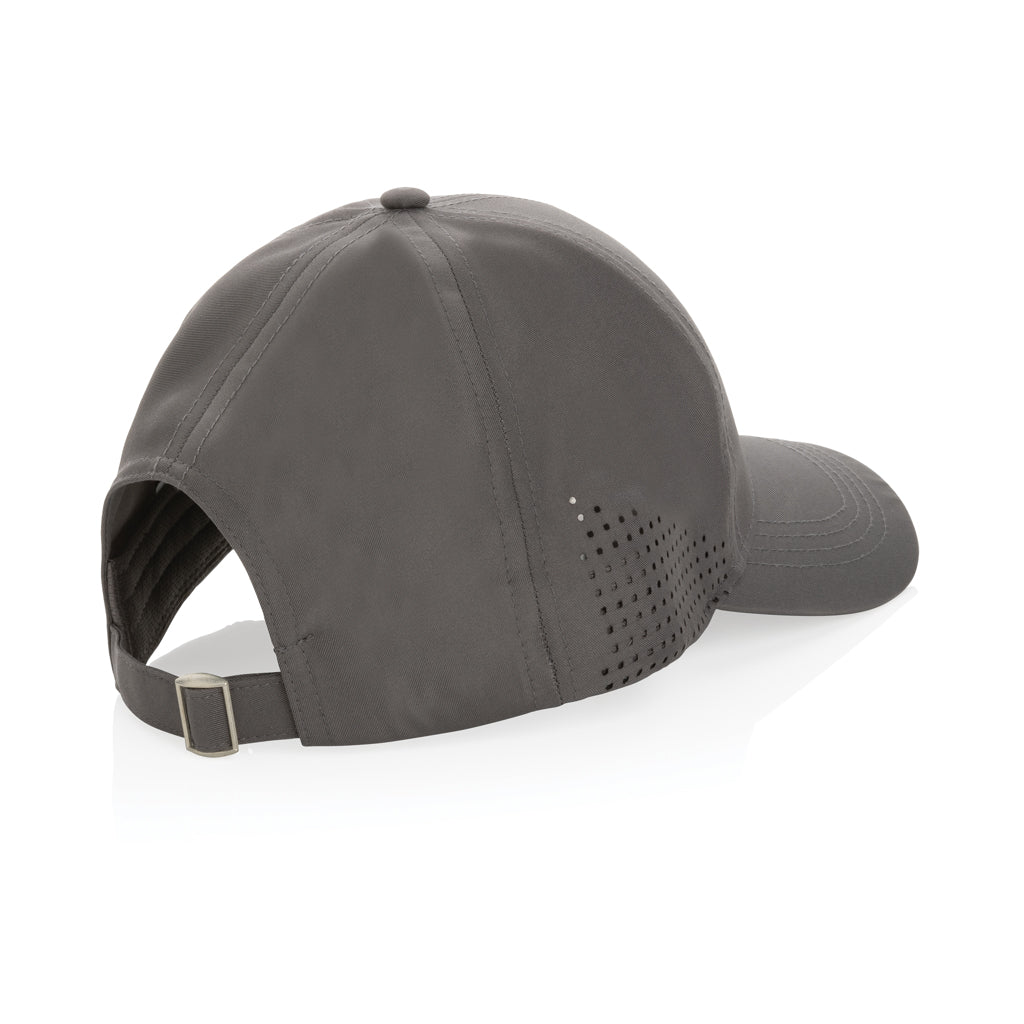 Impact AWARE™ rPET 6-Panel-Sportkappe – grau