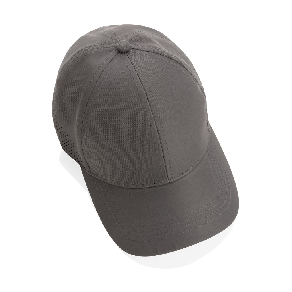 Impact AWARE™ rPET 6-Panel-Sportkappe – grau