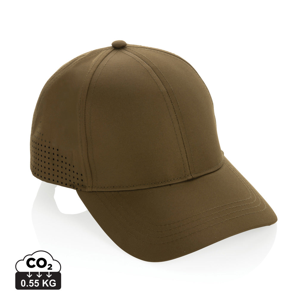 Impact AWARE™ rPET 6-Panel-Sportkappe – grün