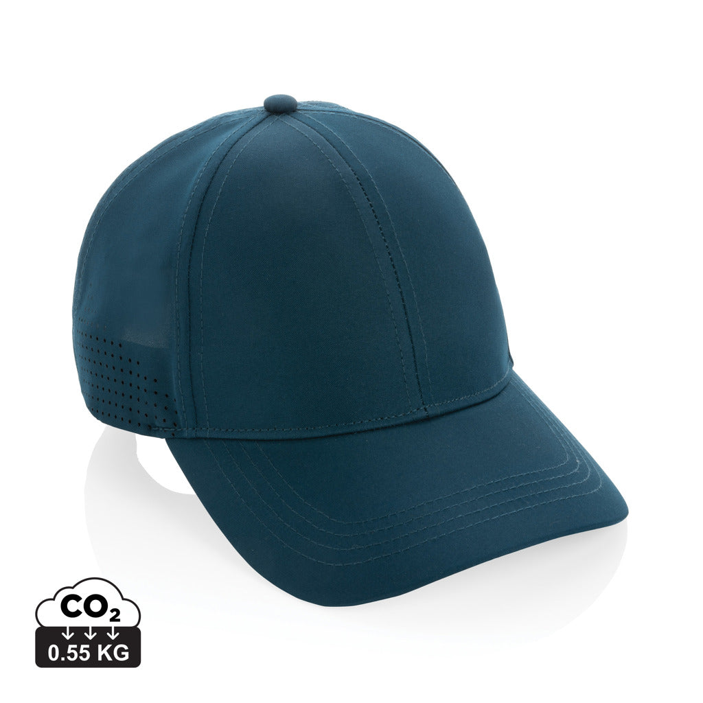 Impact AWARE™ rPET 6-Panel-Sportkappe – navy blau