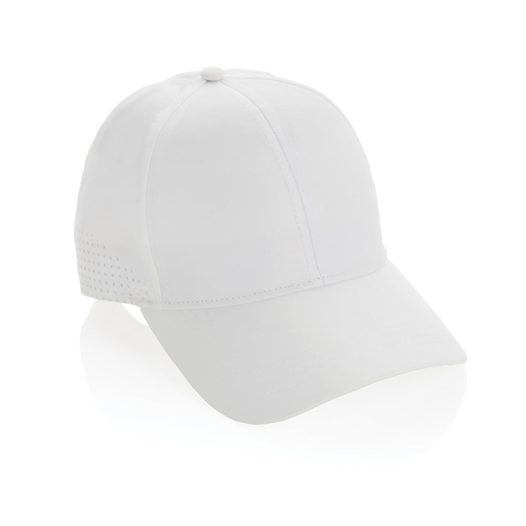 Impact AWARE™ rPET 6-Panel-Sportkappe – weiß