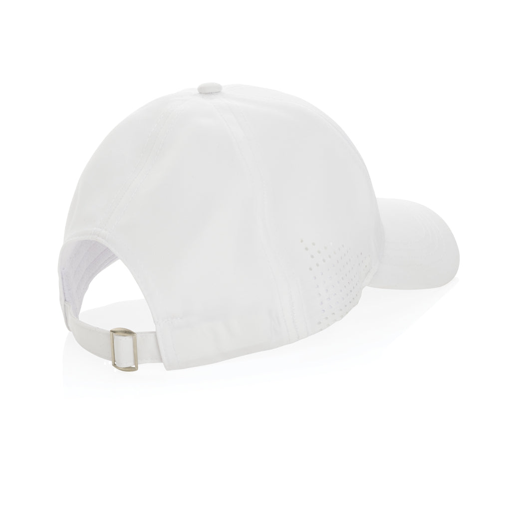 Impact AWARE™ rPET 6-Panel-Sportkappe – weiß
