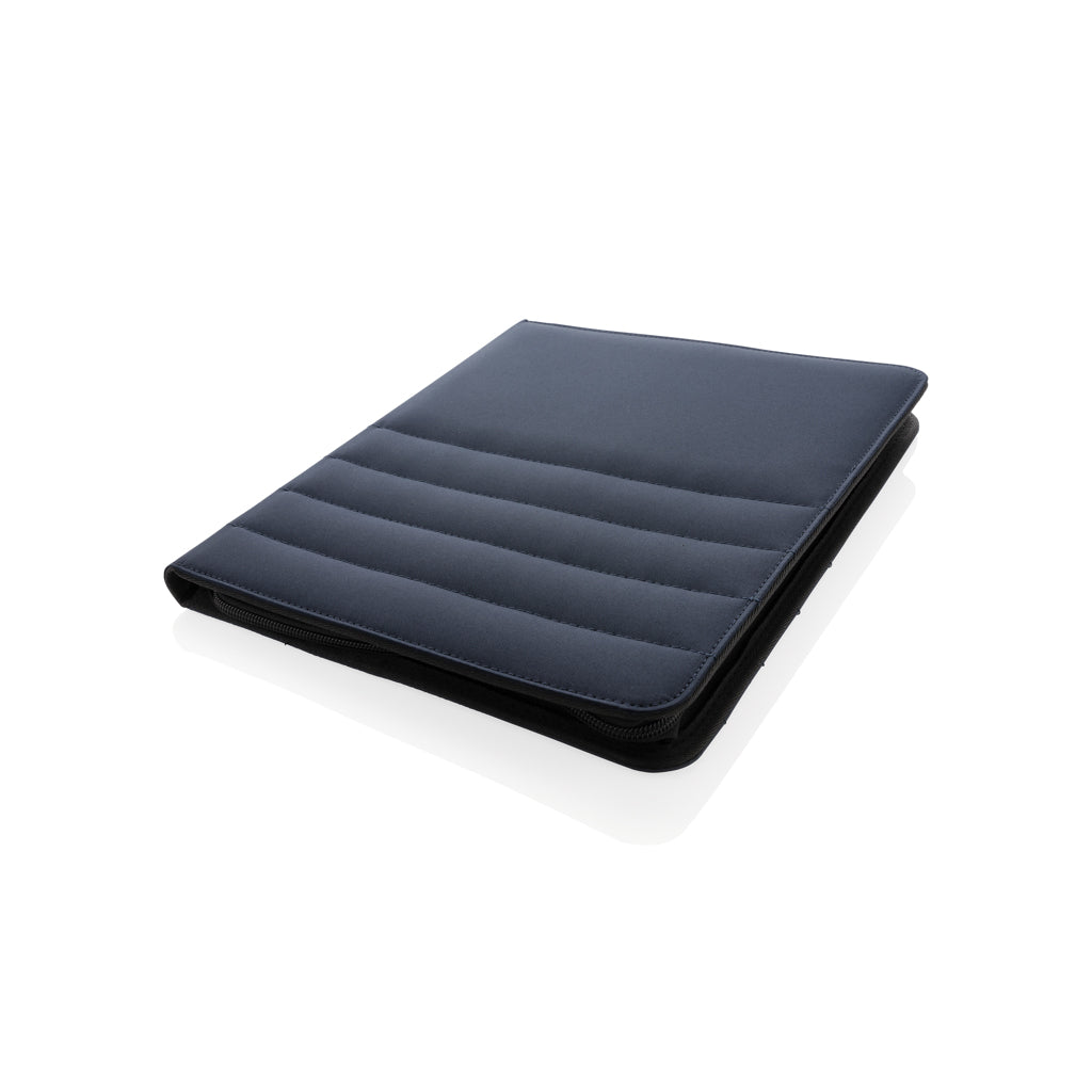 Impact AWARE™ RPET A4 Portfolio mit Reißverschluss – navy blau