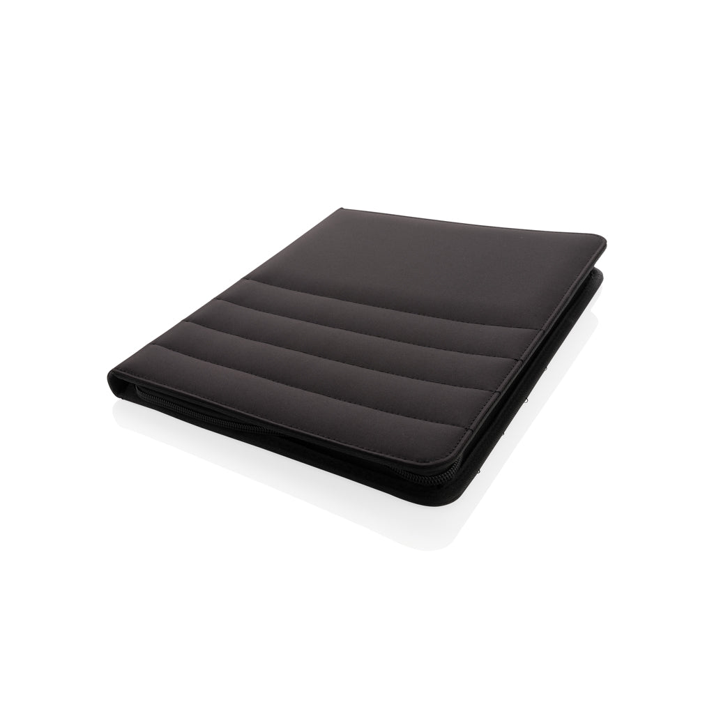 Impact AWARE™ RPET A4 Portfolio mit Reißverschluss – schwarz