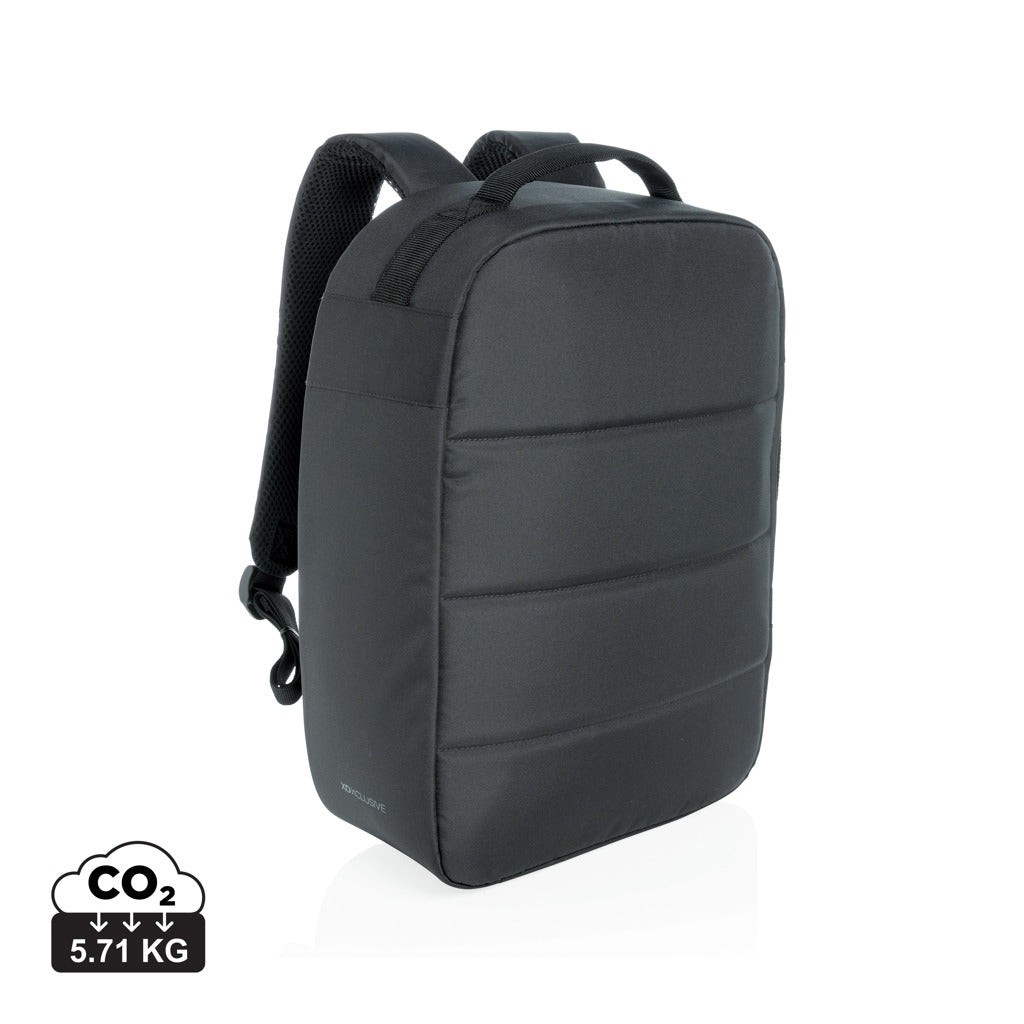 Impact AWARE™ RPET Anti-Diebstahl 15,6" Laptop-Rucksack – schwarz