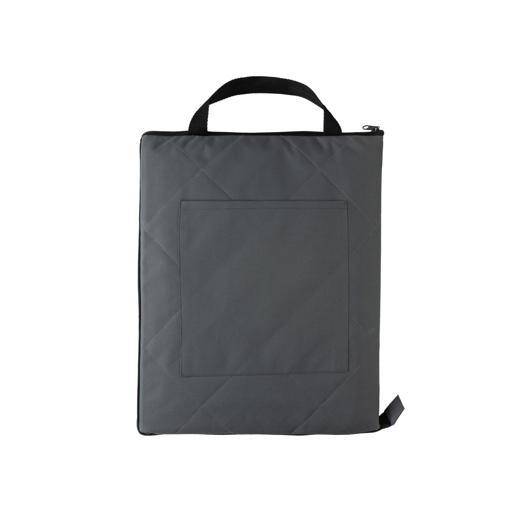 Impact Aware™ RPET faltbare, gesteppte Picknickdecke – anthrazit