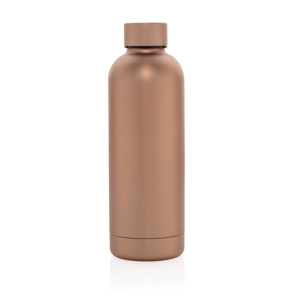 Impact Vakuumflasche aus RCS recyceltem Stainless-Steel – braun