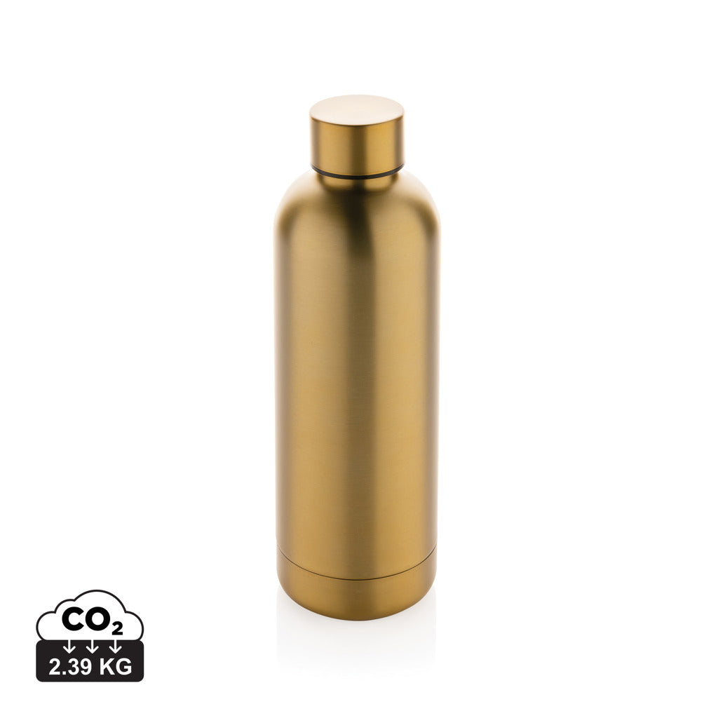 Impact Vakuumflasche aus RCS recyceltem Stainless-Steel – gold