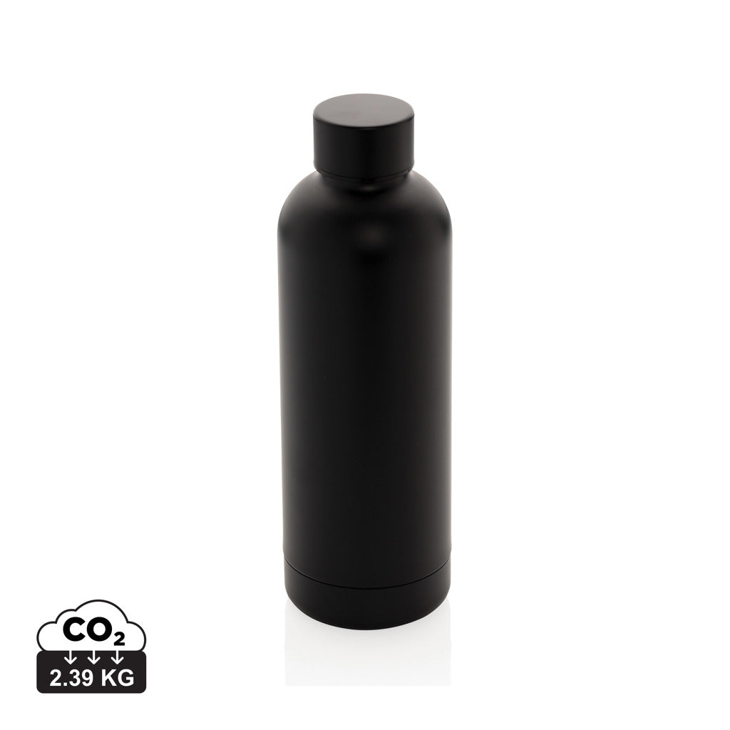 Impact Vakuumflasche aus RCS recyceltem Stainless-Steel – schwarz