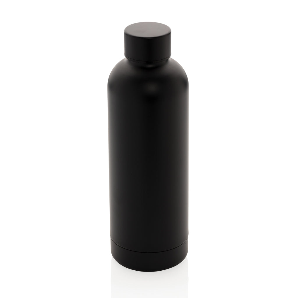 Impact Vakuumflasche aus RCS recyceltem Stainless-Steel – schwarz