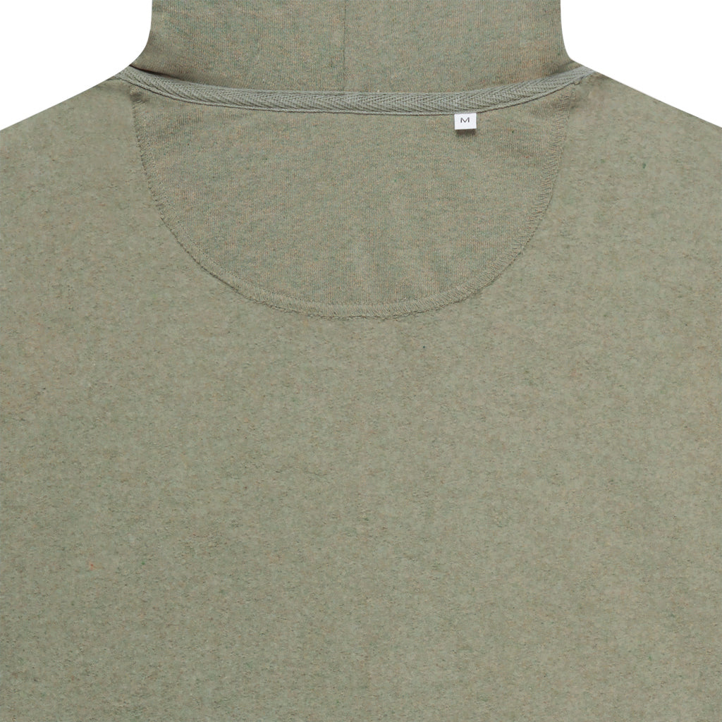 IQONIQ Abisko Zip-Kapuzenpullover aus recycelter Baumwolle – heather green