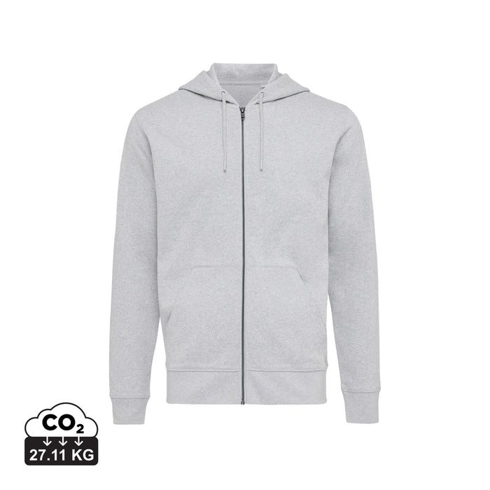 IQONIQ Abisko Zip Kapuzenpullover aus recycelter Baumwolle mit Logo bedrucken