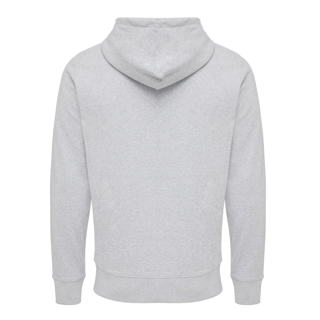 IQONIQ Abisko Zip-Kapuzenpullover aus recycelter Baumwolle – heather grey
