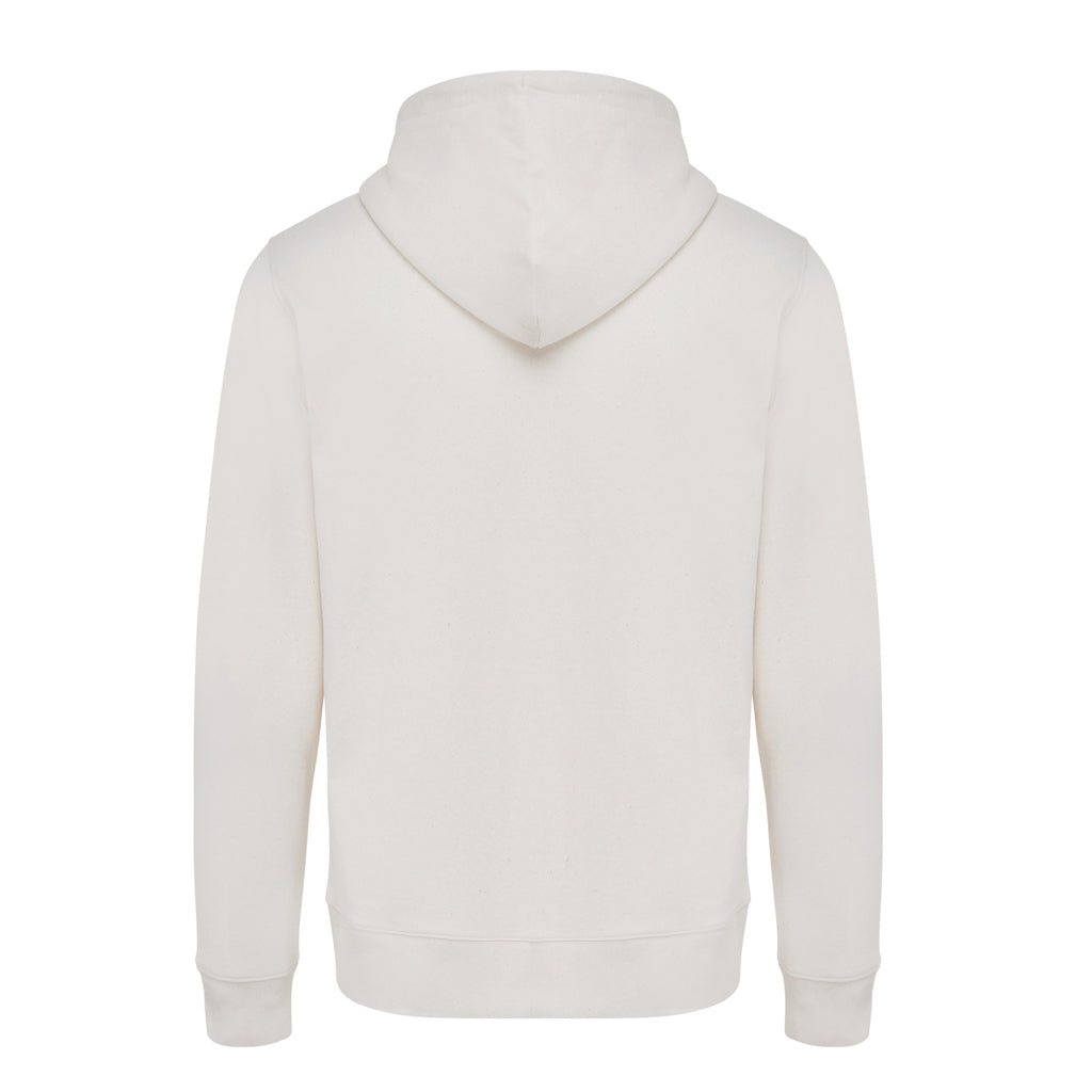 IQONIQ Abisko Zip-Kapuzenpullover aus recycelter Baumwolle – natural raw