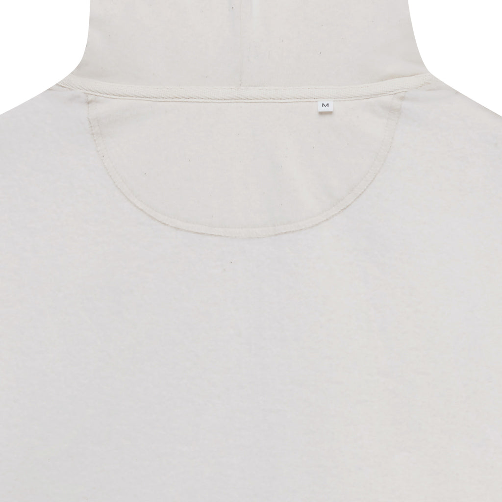 IQONIQ Abisko Zip-Kapuzenpullover aus recycelter Baumwolle – natural raw