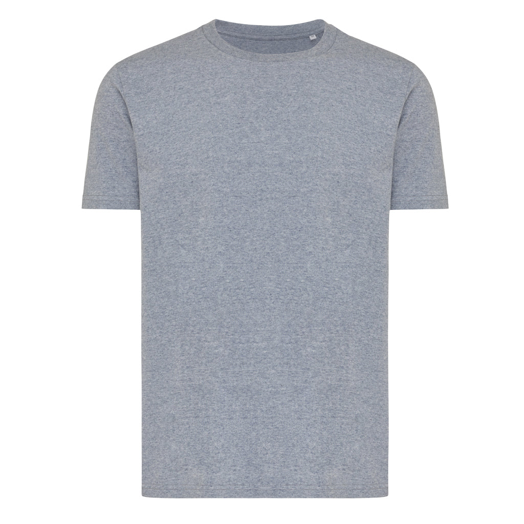 IQONIQ Brett T-Shirt aus recycelter Baumwolle – light heather navy