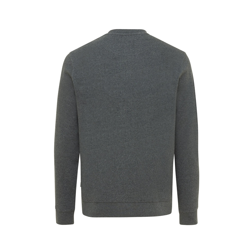 IQONIQ Denali ungefärbt. Rundhals-Sweater aus recycelter BW – heather anthracite