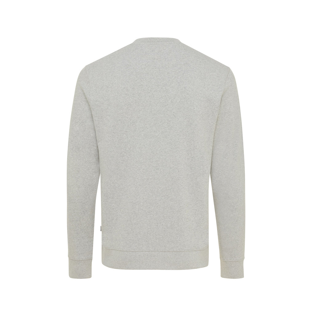 IQONIQ Denali ungefärbt. Rundhals-Sweater aus recycelter BW – heather grey