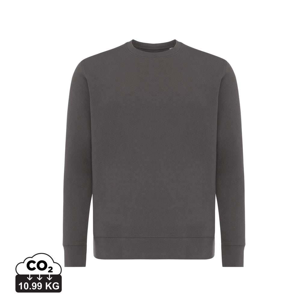 IQONIQ Etosha Lightweight Sweater aus recycelter Baumwolle – anthrazit