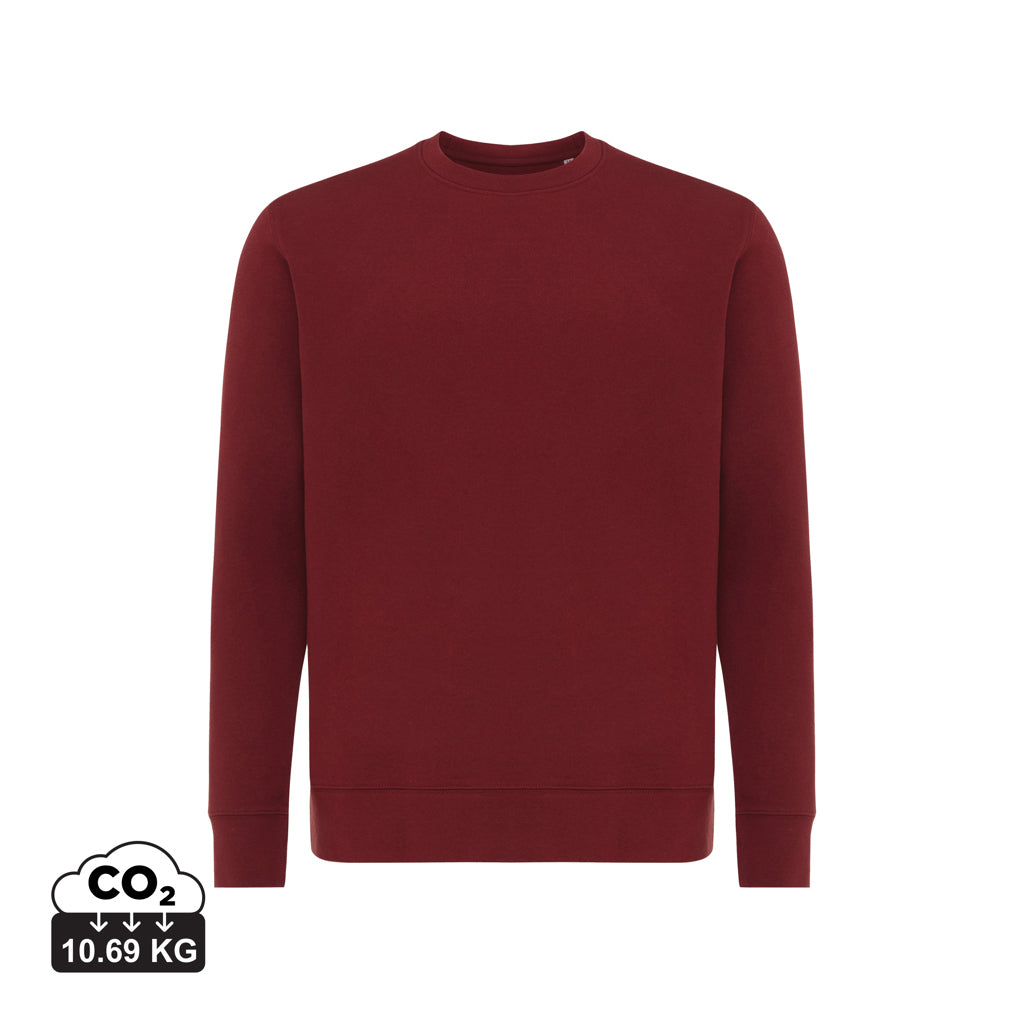 IQONIQ Etosha Lightweight Sweater aus recycelter Baumwolle – burgunderrot